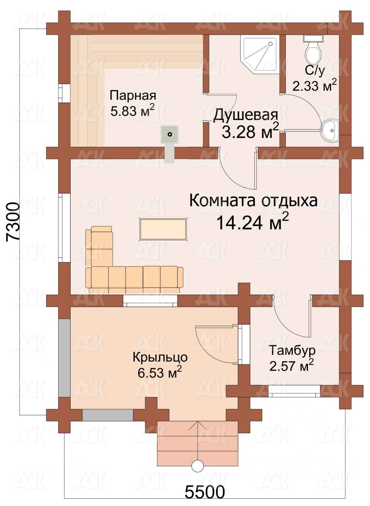 БАНЯ 5,5 НА 7,3 МАРХА2
